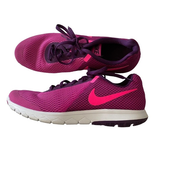 Nike Flex Experience RN 6 Womens 10 US Fire Hyper Pink Running Shoe 881805-601 - Picture 7 of 9